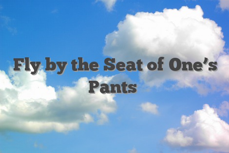 Fly by the Seat of One’s Pants