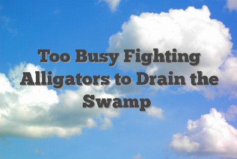 Too Busy Fighting Alligators to Drain the Swamp