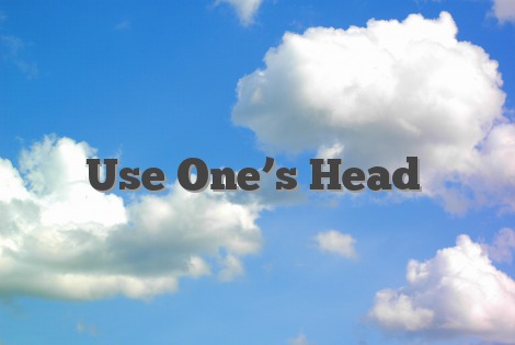 Use One’s Head