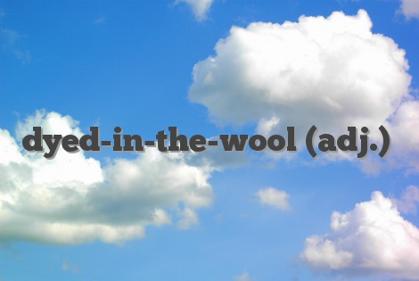 dyed-in-the-wool (adj.)