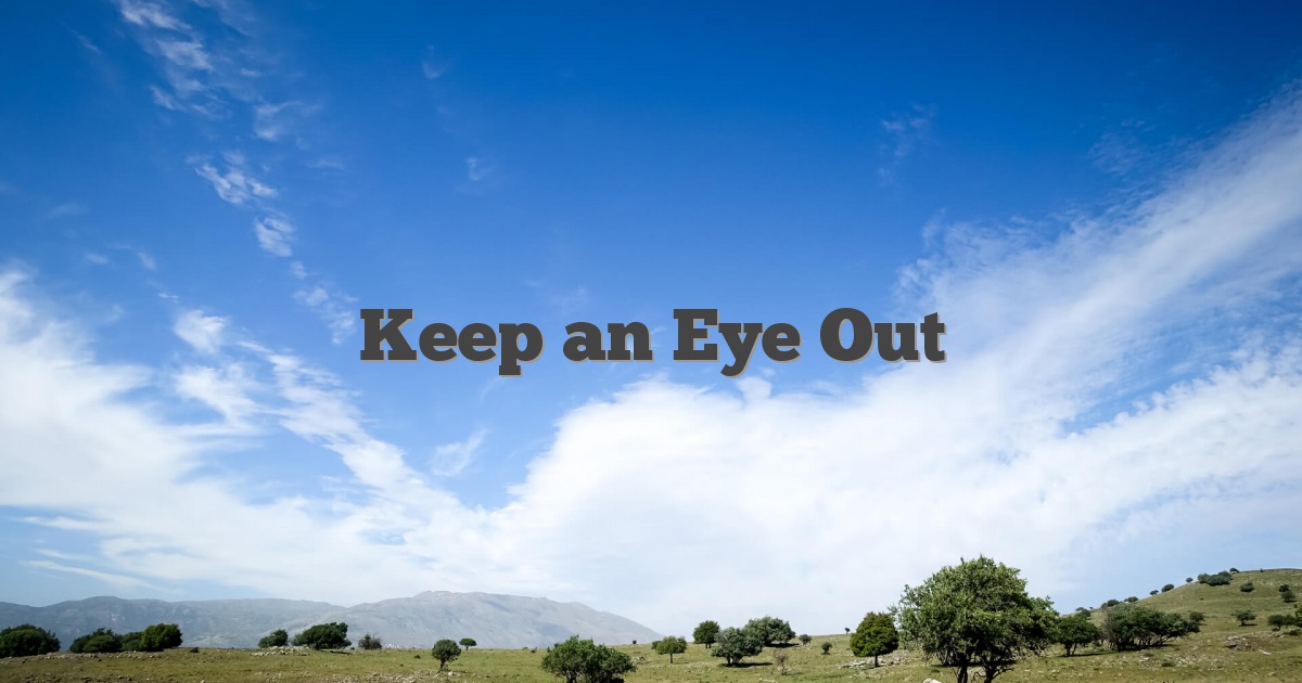 Keep an Eye Out